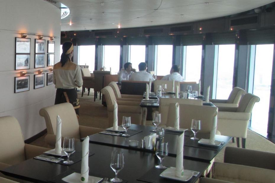Marina Mall revolving restaurant in Abu Dhabi, United Arab Emirates